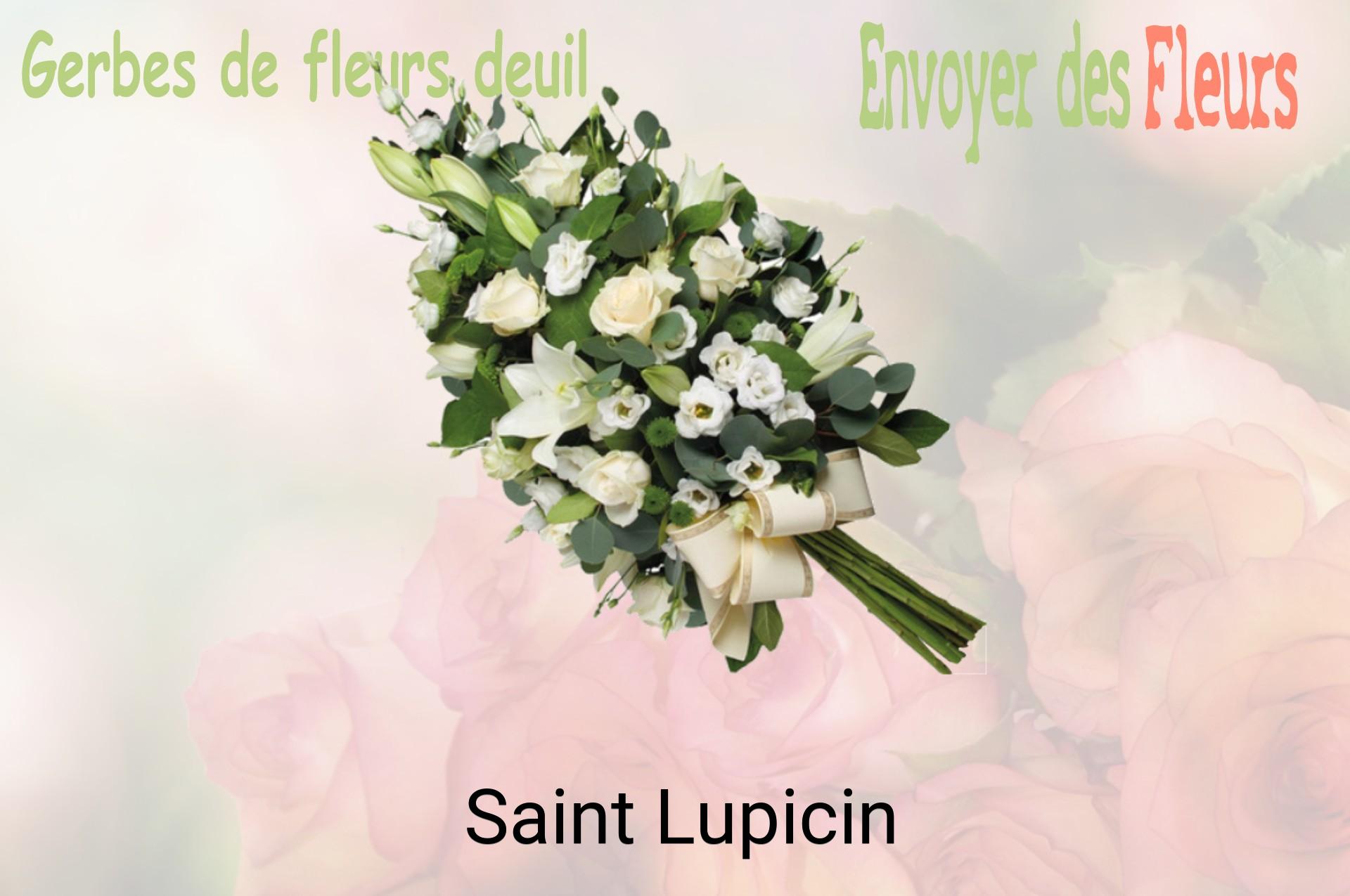 Gerbe de fleurs de deuil livrée à Saint-Lupicin